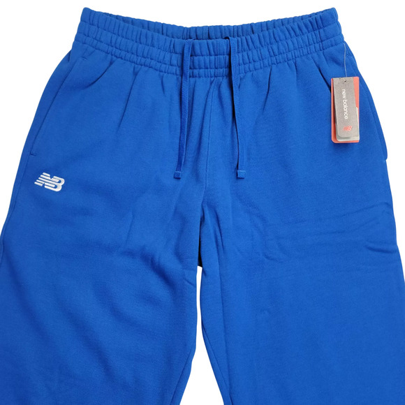 New Balance Mens Fleece Sweatpants Royal Blue With Pockets And Drawstrings Large - Picture 3 of 16
